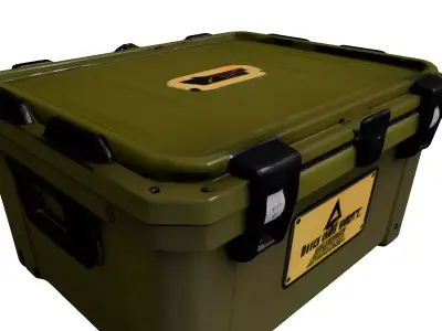 Military Storage Crate Tactical Box 3D model