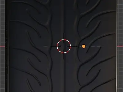 Advan GT sports racing wheel with Advan Neova tires Low-poly 3D model