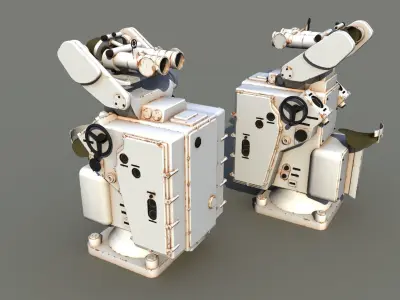 Bismarck Searchlight Director Free 3D model