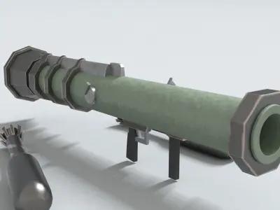 laos Anti-Tank Weapon Low-poly 3D model