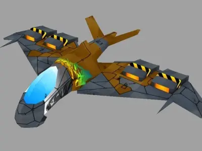 Eagle Jets Low-poly 3D model