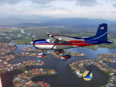 Cessna 172 Skyhawk 1958 V02 3D model