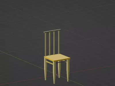 Simple Chair 3D Model 3D model