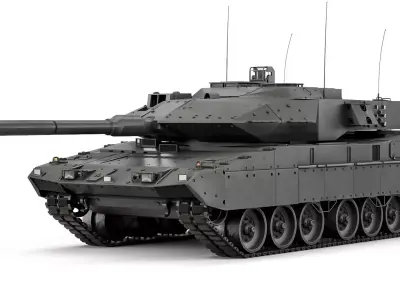 Tank Stridsvagn Strv 122 2018 3D model