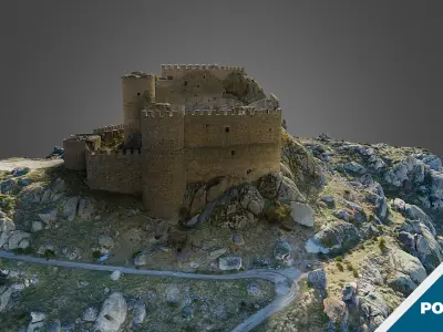 Spanish Medieval Castle - High 3D model