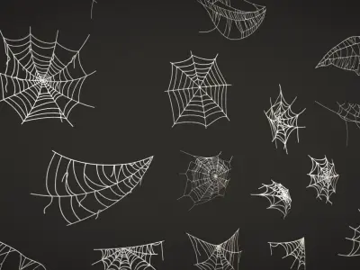 Free Pack - Cobwebs Free low-poly 3D model