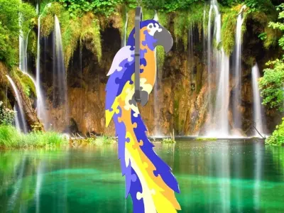 Macaw 3D Puzzle Toy Free 3D model