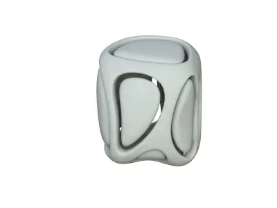 SciFi Cube Object No 67927 Low Poly Shape Low-poly 3D model