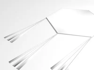 Hexagonal Kite 3D model