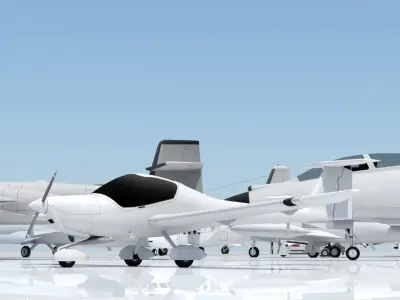 DA20 Katana Static Lowpoly Blank Low-poly 3D model