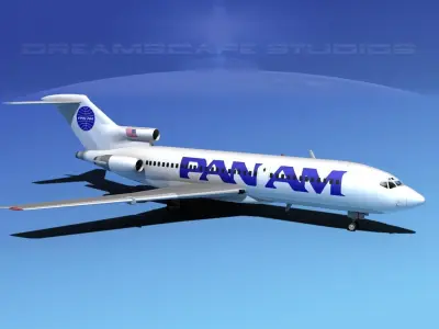 Boeing 727-100 Pan Am 2 3D model