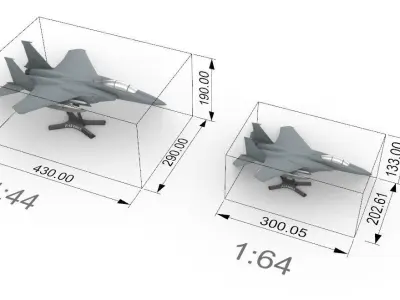 F-15 Eagle 3D print model