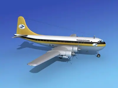 Boeing 377 Transocean 3D model