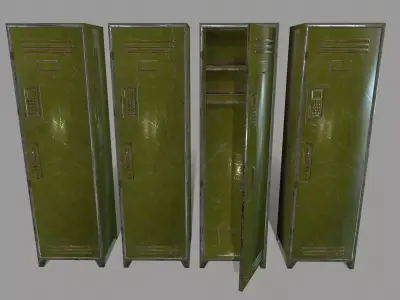 locker 1 Low-poly 3D model
