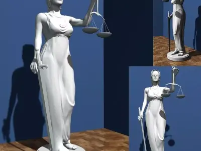 Femida lady justice - lady justice Free low-poly 3D model