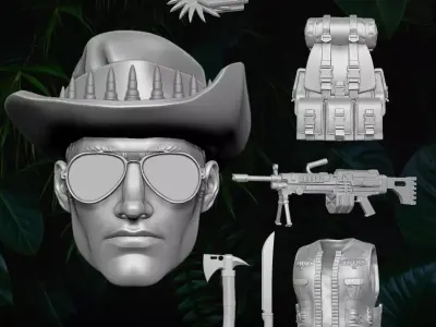 Pathfinder Fan Art Kit 3D printable File For Action Figures 3D print model