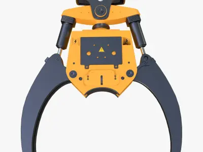 Hydraulic Grapple Claw Grabber M1 3D model