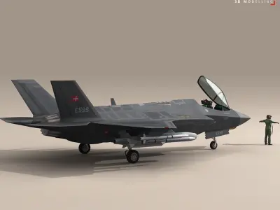 F35A - Royal Danish Air Force 3D model
