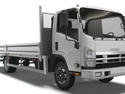 Isuzu NPR Rigid body truck 2021 3D model