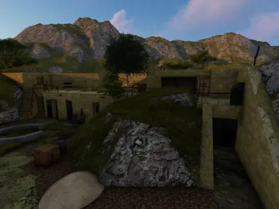 A Relic of the Past- crumbling fortress 3D model