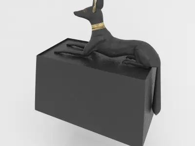 Anubis Shrine Stone 3D model