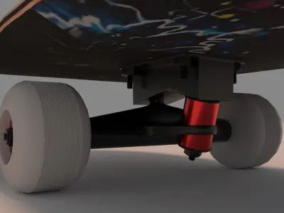 Donald Duck Skateboard Skate  3D model