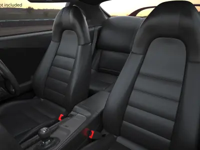 Toyota Supra Mk4 Turbo Coupe Red 3D model
