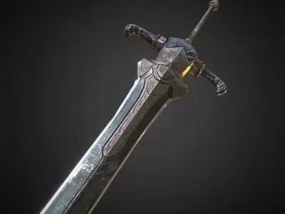 Sword of Artorias Free low-poly 3D model