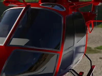 Classic Maverick Helicopter Free low-poly 3D model