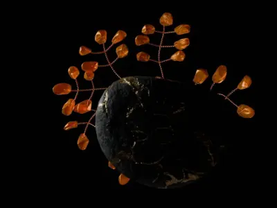 Amber Tree Free low-poly 3D model