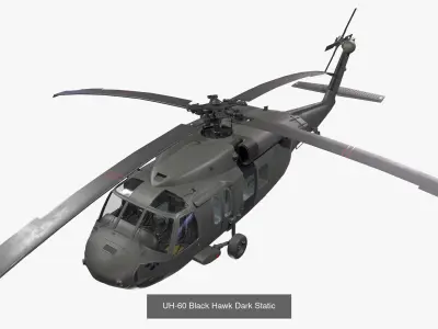 Helicopters Black Hawk UH-60 Collection 