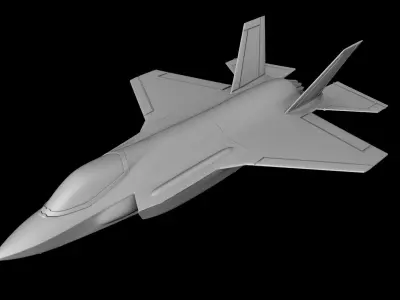 F35 LIGHTNING FIGHTER AIRCRAT STL FILE Scale 1-72 3D print model