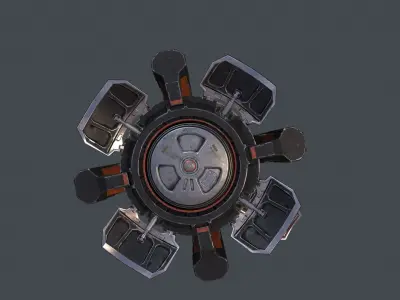 Starship Enterprise Low-poly 3D model