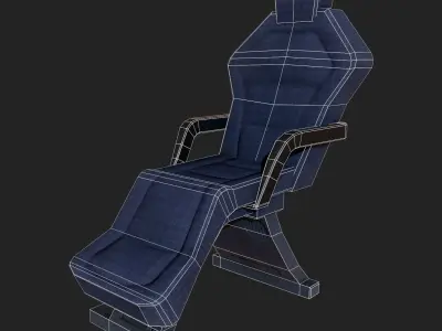 Tatoo Shop VR Chair Free low-poly 3D model