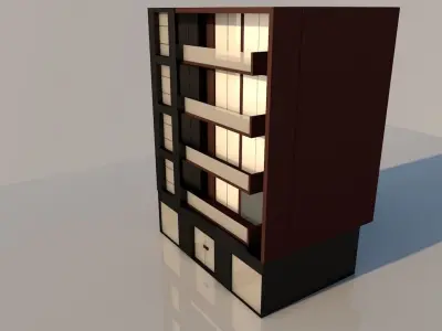 Building city Low-poly 3D model