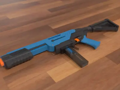 Jet Blaster Ceda Model S Nerf Gun Low-poly 3D model