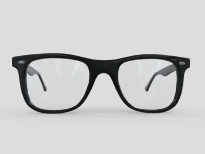 Glasses 2 Low-poly 3D model