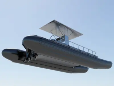 Military Boat 3D model