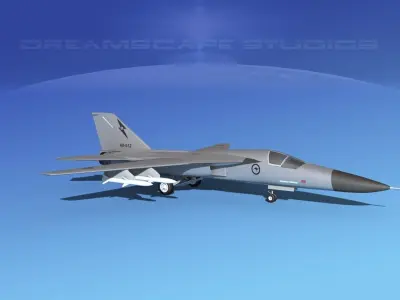 General Dynamics F-111 Aardvark V07 3D model