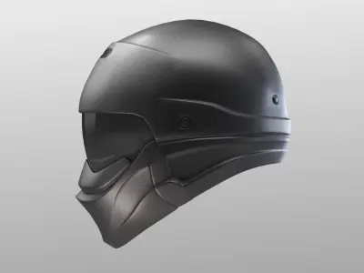 Motorcycle helmet 3D model