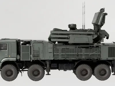 Pantsir S1 Air Defense System 3D model