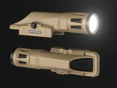 Inforce WMLx - Weapon Mounted Light - Game Asset Low-poly 3D model