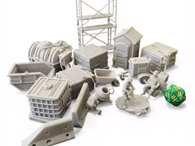 Urban Construction Site 3D print model