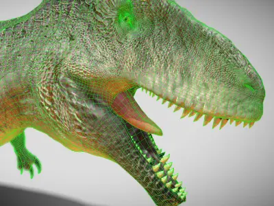 Giganotosaurus The Apex Hunter of Cretaceous South America Low-poly 3D model
