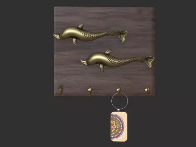 Key Holder Fish 3D model