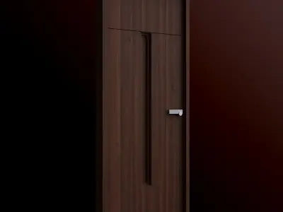 Door 6 wooden 3D model