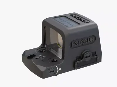 Holosun EPS Carry red dot sight Low-poly 3D model