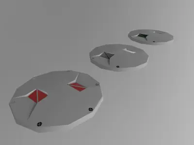 Airport Centerline Edge Stop Bar Lighting Free 3D model