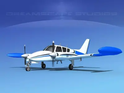 Cessna 320 Skyknight V07 3D model