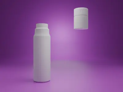 100ml Bottle 3D Model Low-poly 3D model